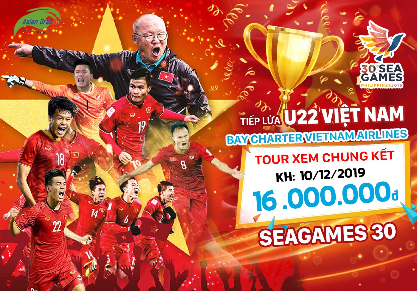Cổ vũ đội tuyển U22 Việt Nam: Trận chung kết SEA Games 30...